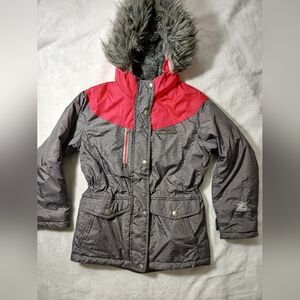 ZeroXposur Girls Snowboard Jacket Gray Size S 7/8 Designed for Warmth